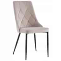 KRZESŁO TAPICEROWANE  RETRO BEŻOWE  C-849