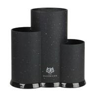 UNIWERSALNY STOJAK DO NOŻY 3W1 CZARNY MARMUR