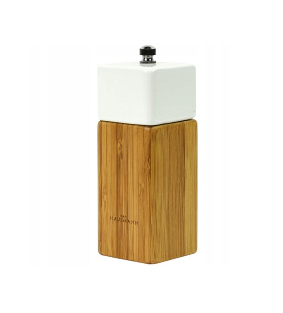 MŁYNEK RĘCZNY 13CM BAMBUS/BIAŁY  MG780-5