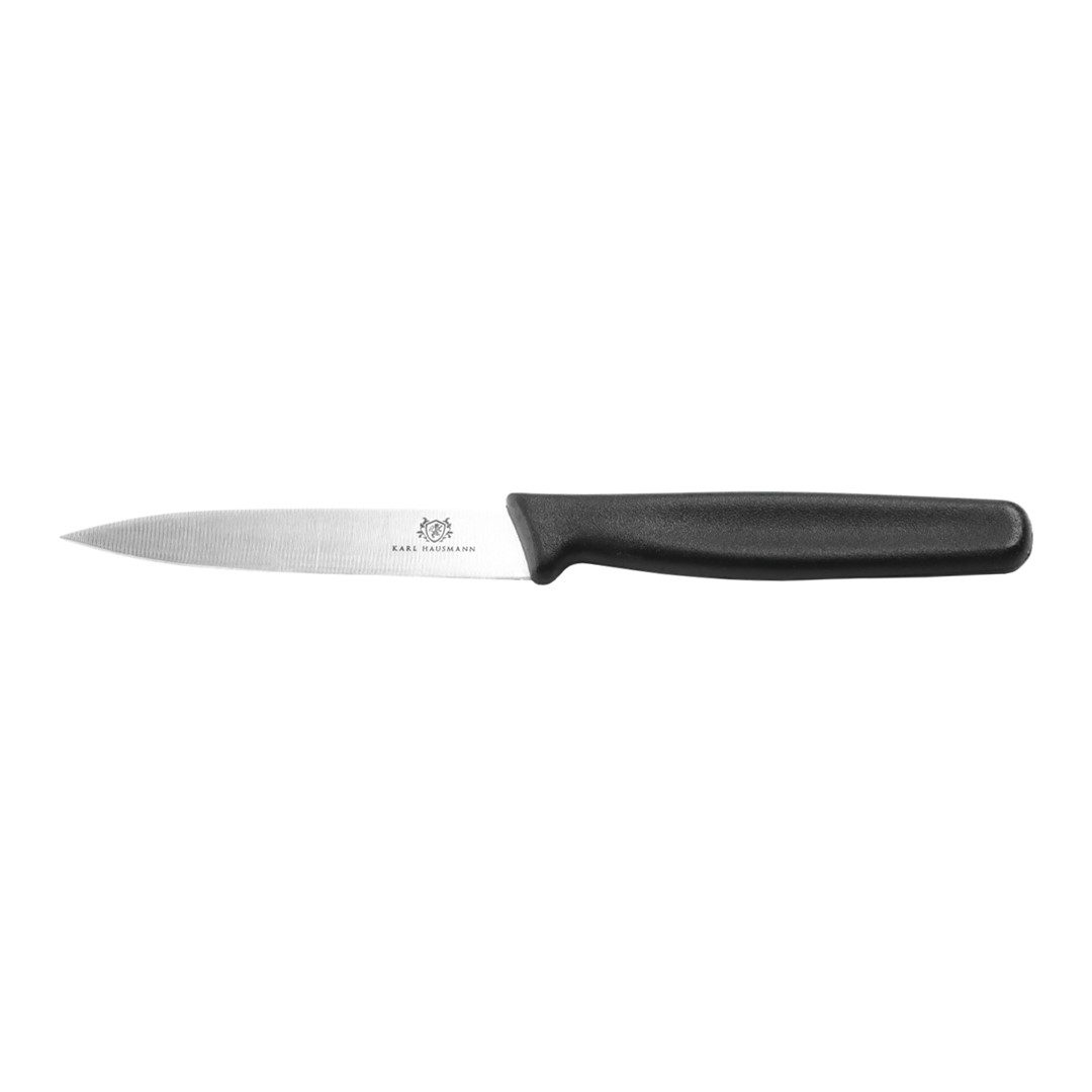 NÓŻ KUCHENNY PROSTY CZARNY 10CM K/HAUSMANN KH5H