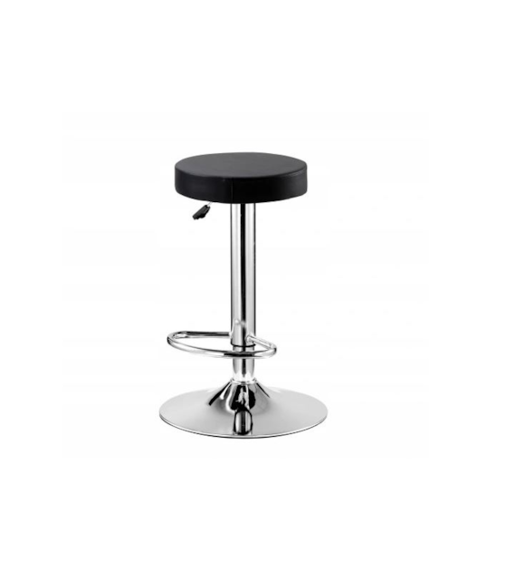 HOKER BAROWY SKÓR. CZARNY 35x35x85CM MALAGA VIK13