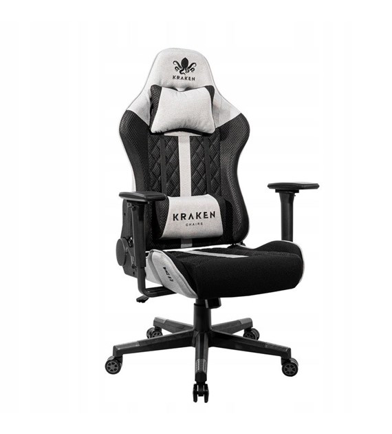 FOTEL MATERIAŁOWY SZARO-CZARNY  HELIOS