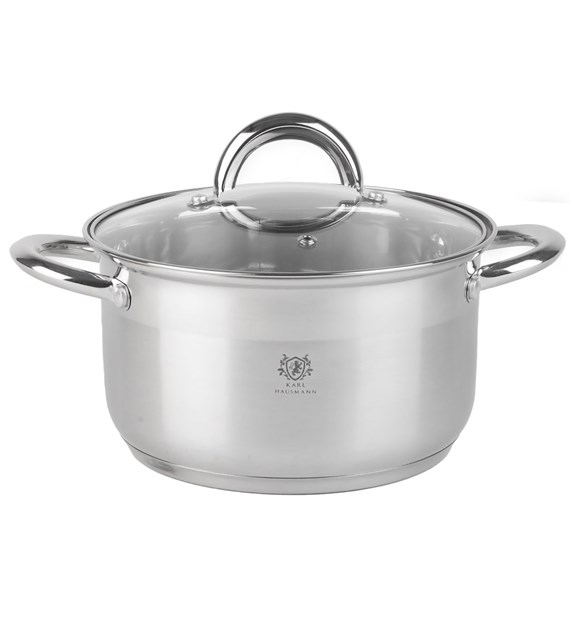 GARNEK STALOWY SOLID Z/P 20CM 3L KH040