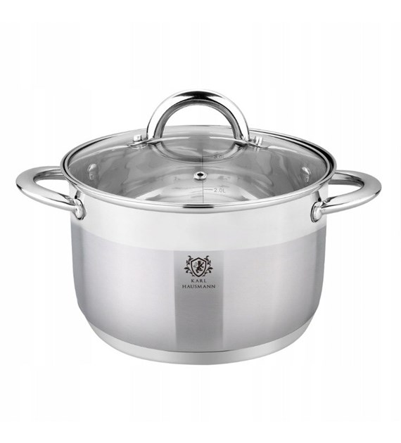GARNEK STALOWY SOLID Z/P 14CM 1,3L KH010
