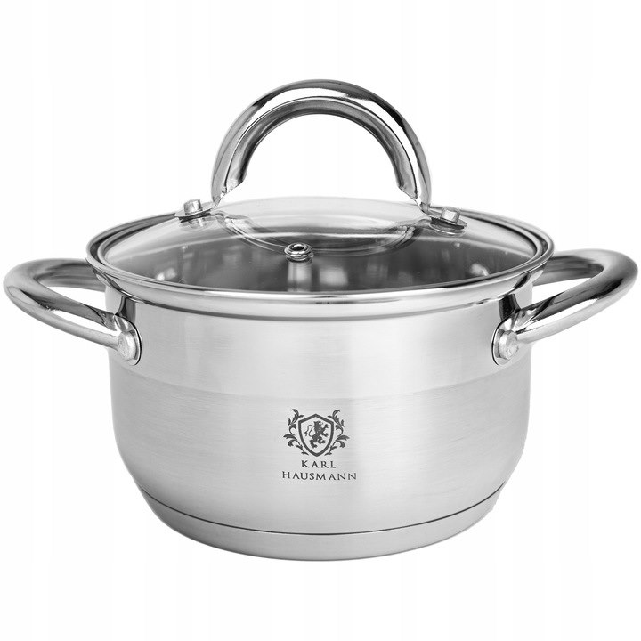 GARNEK STALOWY SOLID Z/P 16CM 1,6L KH020