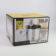 GARNEK WYSOKI STOCKPOT SOLID 16L 30CM  HAS5