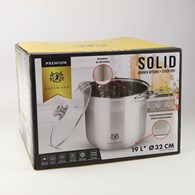 GARNEK WYSOKI STOCKPOT SOLID 19L 32 CM HAS6