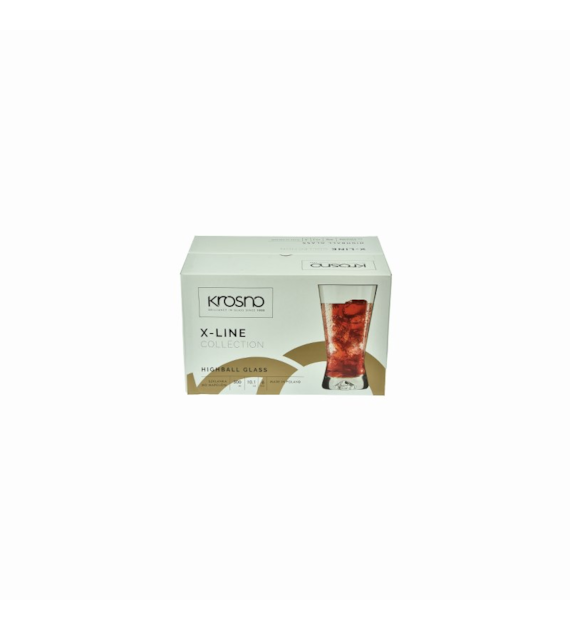 KPL.SZKLANEK LONG DRINK 300ML 6SZT X-LINE     KR/