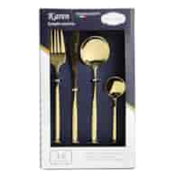 KPL.SZTUĆCY 16SZT ZŁOTE KAREN Q-002