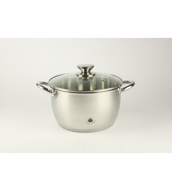 GARNEK STALOWY LEON 22CM 3,7L SILE2-2980