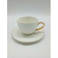 KPL.FILIŻANKA/SPODEK 6 SZTUK 3812-A RYFLOWANE