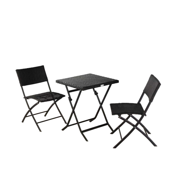 ZESTAW MEBLI OGRODOWYCH 2+1 Z TWORZYWA BHKC2121