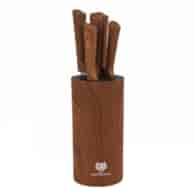 KPL.NOŻY 5SZT W BLOKU DREWNOPODOBNE 2290 ***