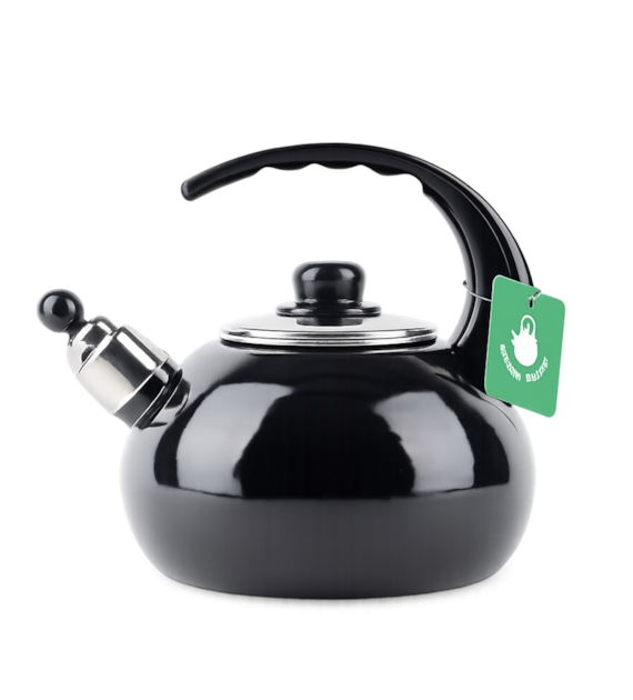 CZAJNIK EMALIOWANY CZARNY 2,5L FLORIAN FT6