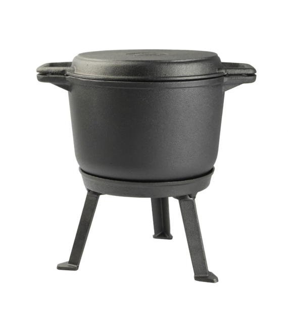 KOCIOŁEK ŻELIWNY 3W1 GARNEK MYŚLIWSKI 8L SEBP7S