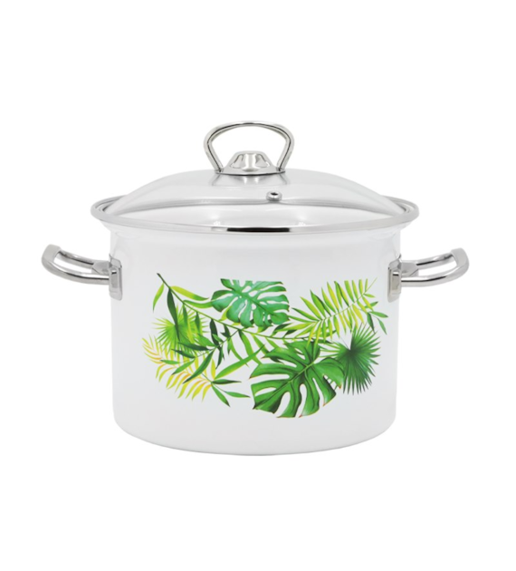 GARNEK ZDOBIONY MONSTERA 3L 18CM B/P VK-1612