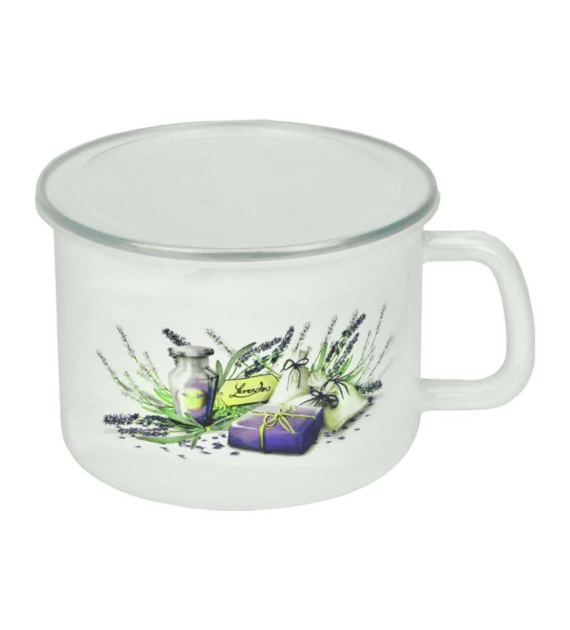 KUBEK DO MLEKA 12CM LAWENDA FLD-L0096 ***