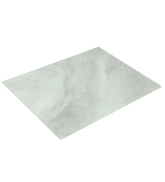 DESKA SZKLANA 20x30CM BIAŁY MARMUREK CBSD2030-3