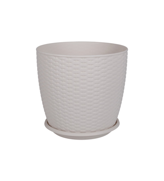 DONICZKA RATTAN BIAŁY 24X22CM VK114058