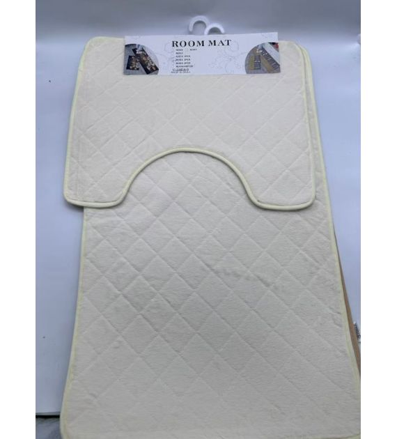 KPL DYWANIKÓW ŁAZIENK. 2SZT 50x80 BIAŁY 25KC-1220