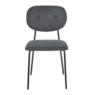 KRZESŁO TAPICEROWANE SZARY HENRY EDC1725