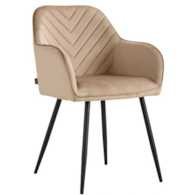 KRZESŁO TAPICEROWANE HARRY CIEMNY BEŻ C-994
