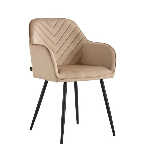 KRZESŁO TAPICEROWANE HARRY CIEMNY BEŻ C-994