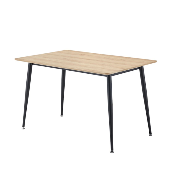 STÓŁ DREWNIANY Z METAl.  NOGAMI 120x80x75CM T-892