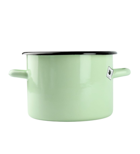 GARNEK EMALIA GŁADKI SELEDYN B/P 3L 18CM VK-1612