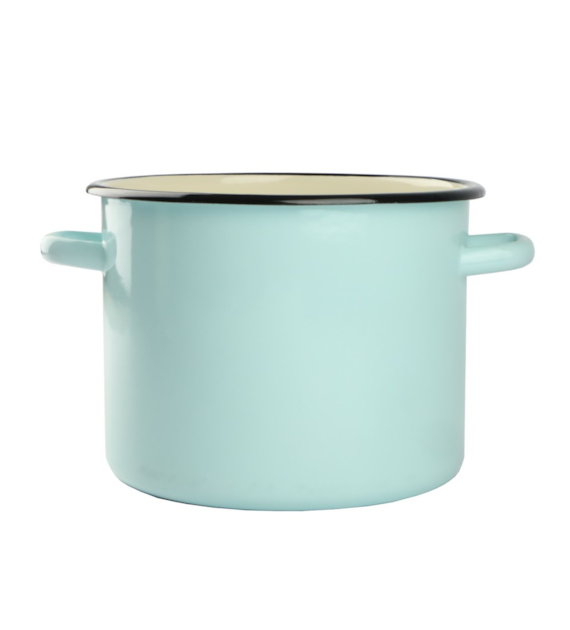 GARNEK EMALIOW GŁADKI TURKUS B/P 5,5L 22CM VK-1617