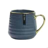 KUBEK PORCELANOWY 570ML ZŁOTY/GRANATOWY PL24011G