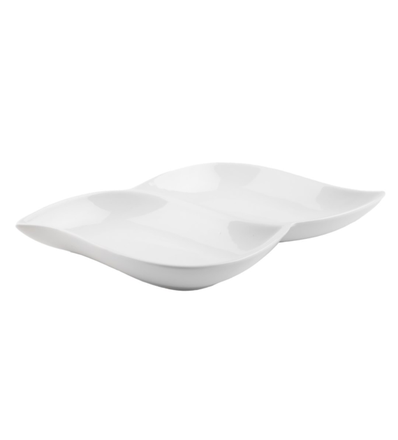 PÓŁMISEK PORCELANOWY PODWÓNY 28X17CM ZD9986