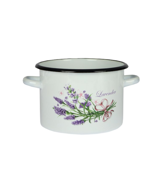 GARNEK ZDOBIONY LAWENDA 3L 18CM B/P VK-1612