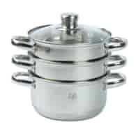 GARNEK DO GOTOWANIA NA PARZE 18CM 3CZ. HASU13