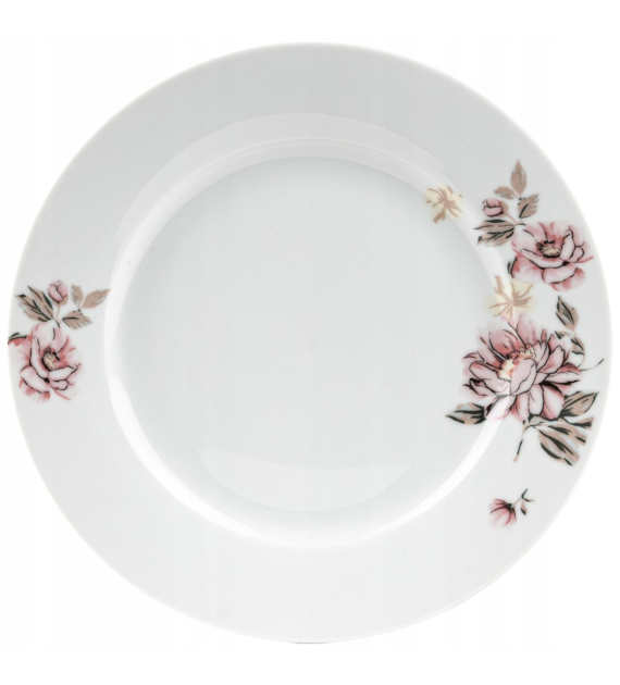 TALERZ OBIADOWY 24CM KWIATY FIT9