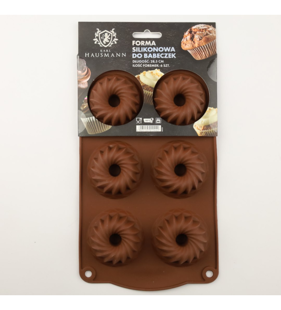 FORMA DO BABECZEK SILIKONOWA 6SZT 28,5CM KHT31