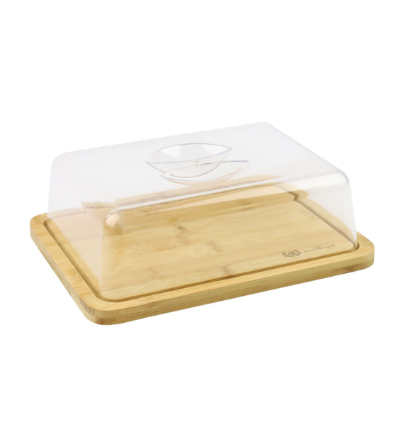 BAMBUSOWA DESKA Z KLOSZEM 24x18,5x7,3CM H82213
