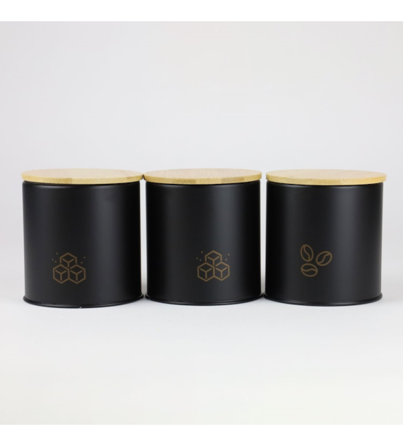 KPL.POJEMNIKÓW STAL ALASKA 3 SZT CZARNE GS-03613A