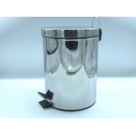 KOSZ NA ŚMIECI 5L METALOWY POŁYSK Z PEDAŁEM W2N