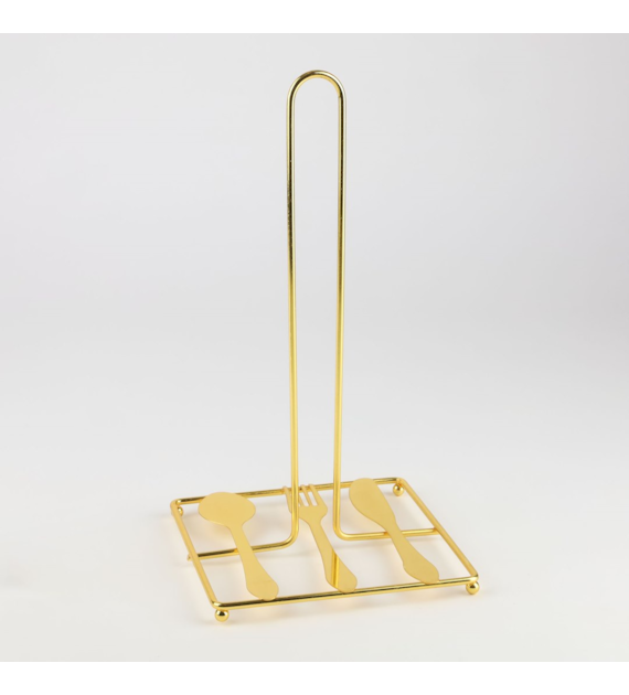 STOJAK NA RĘCZNICZKI ZŁOTY 15x29CM 25KA-564-3