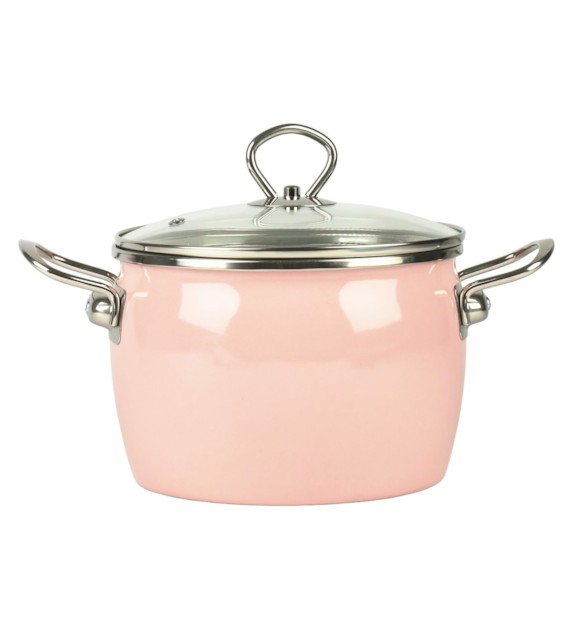 GARNEK EMALIOWANY RÓŻOWY MARYNA 18CM 3L TT-QX18