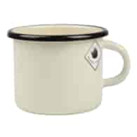 KUBEK EMALIOWANY BEŻOWY 9CM 500ML VK-0104