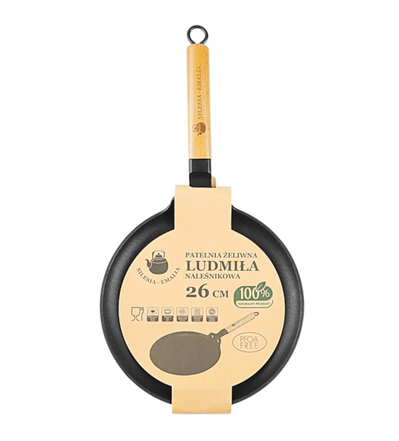 PATELNIA ŻELIWNA NALEŚNIKOWA LUDMIŁA 26CM MMZL-26
