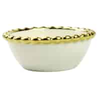 SALATERKA PORCELANOWA 11CM  ZŁOTA PERŁA ZD9618