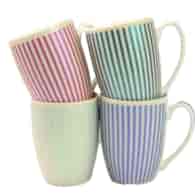 KUBEK PORCELANOWY 350ML PASKI PION F048