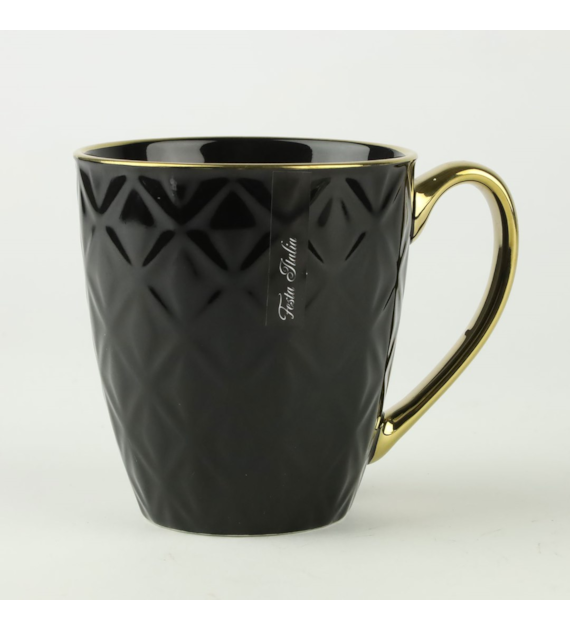 KUBEK PORCELANOWY 360ML CZARNY N241402CZ