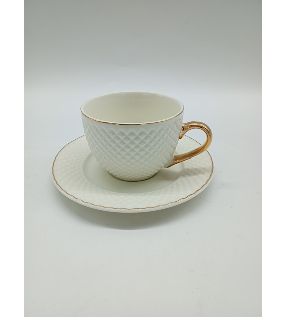 KPL.FILIŻANKA+SPODEK 6 SZTUK  3812-B DIAMENT