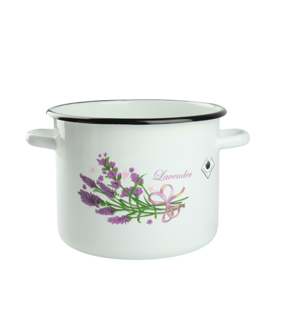 GARNEK ZDOBIONY LAWENDA 5,5L 22CM B/P VK-1617