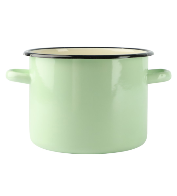 GARNEK EMALIA GŁADKI SELEDYN B/P 4,5L 20CM VK-1615