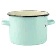 GARNEK EMALIA GŁADKI TURKUS B/P 3L 18CM  VK-1612